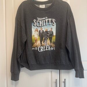 Schitt's Creek Graphic Crewneck Sweatshirt - Charcoal